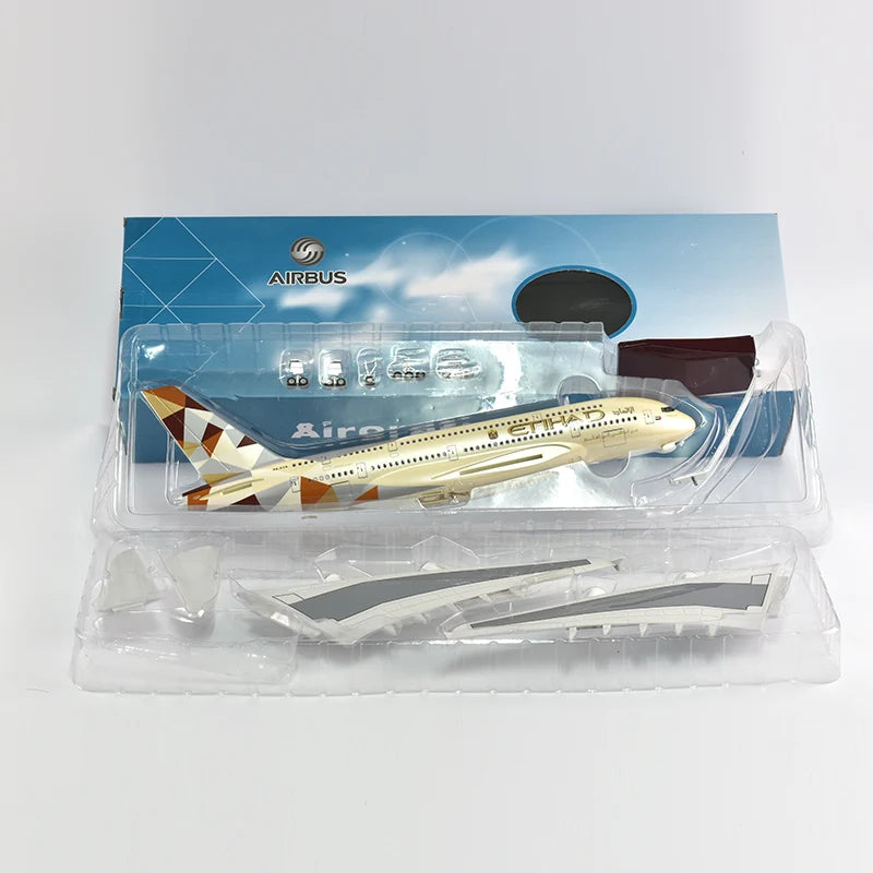 46cm Etihad Air bus 380 Airplane Model Plane Model Aircraft Model 1/160 Scale Diecast Resin Airplanes Planes