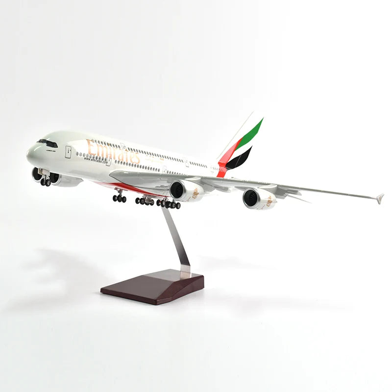 46cm British Airways Airbus a380 Plane Model Airplane Model Aircraft Resin Diecast 1:160 Scale with Light & Wheel