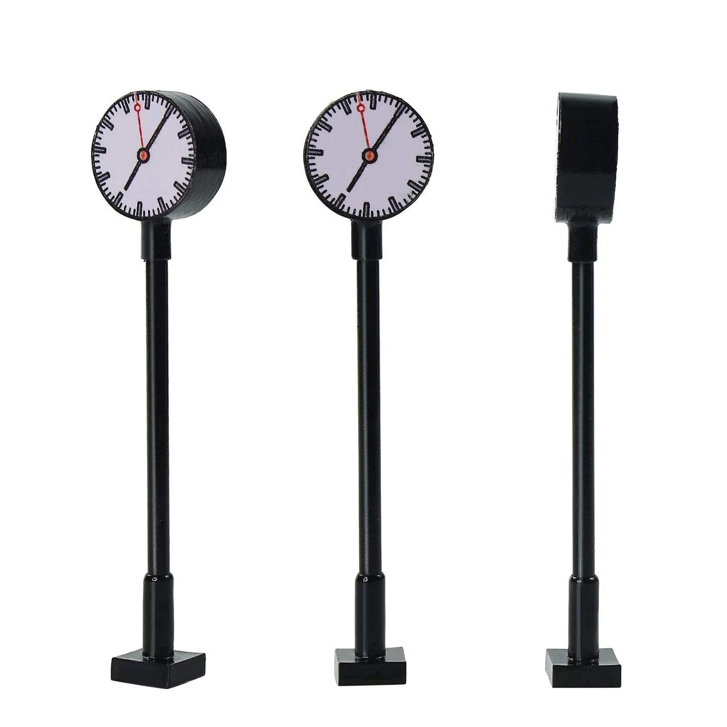 3pcs Model Railway HO Scale N Scale Lights Lit Platform Clock Lamp Train Station Layout  LQS62