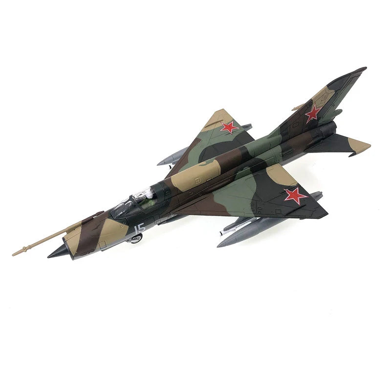 Aircraft Plane model former Soviet Air Force fighter MiG-21 airplane Alloy model diecast 1:72 metal Planes