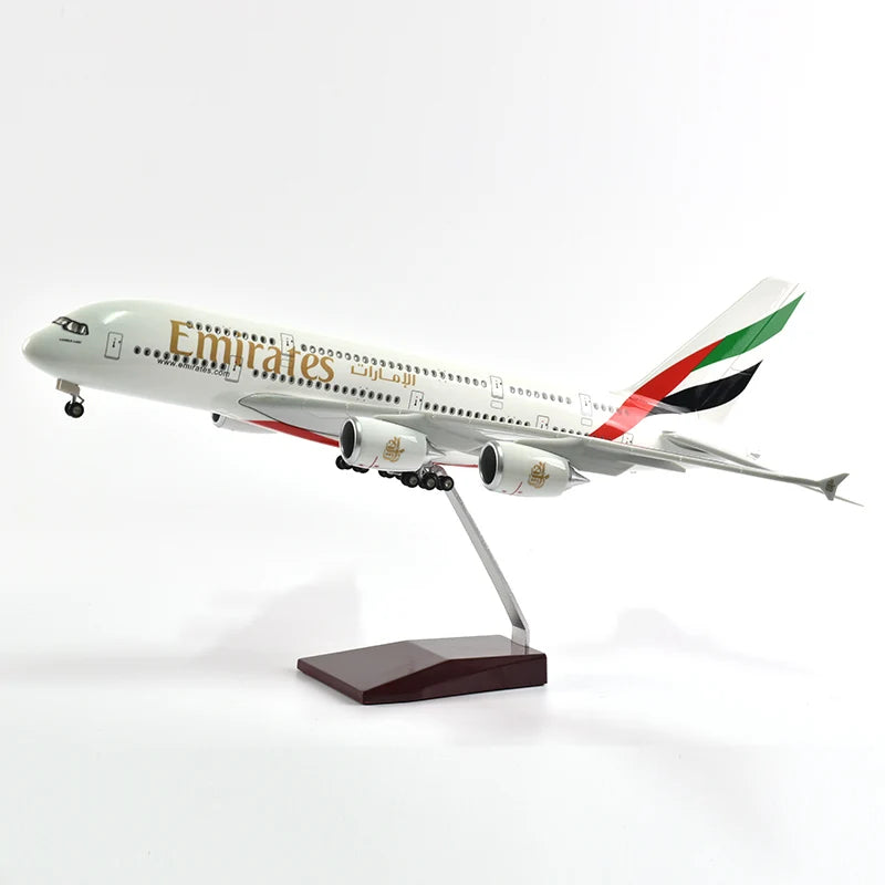 46cm British Airways Airbus a380 Plane Model Airplane Model Aircraft Resin Diecast 1:160 Scale with Light & Wheel