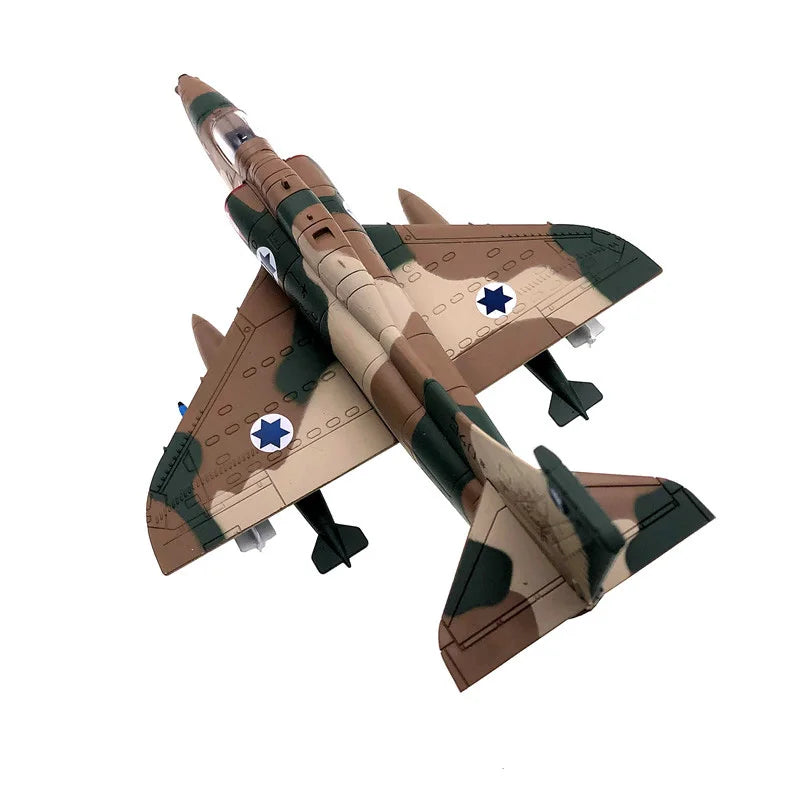 Aircraft Model Diecast Metal 1:72 Israeli Air Force A4 Skyhawk Strike Military fighter Model Plane