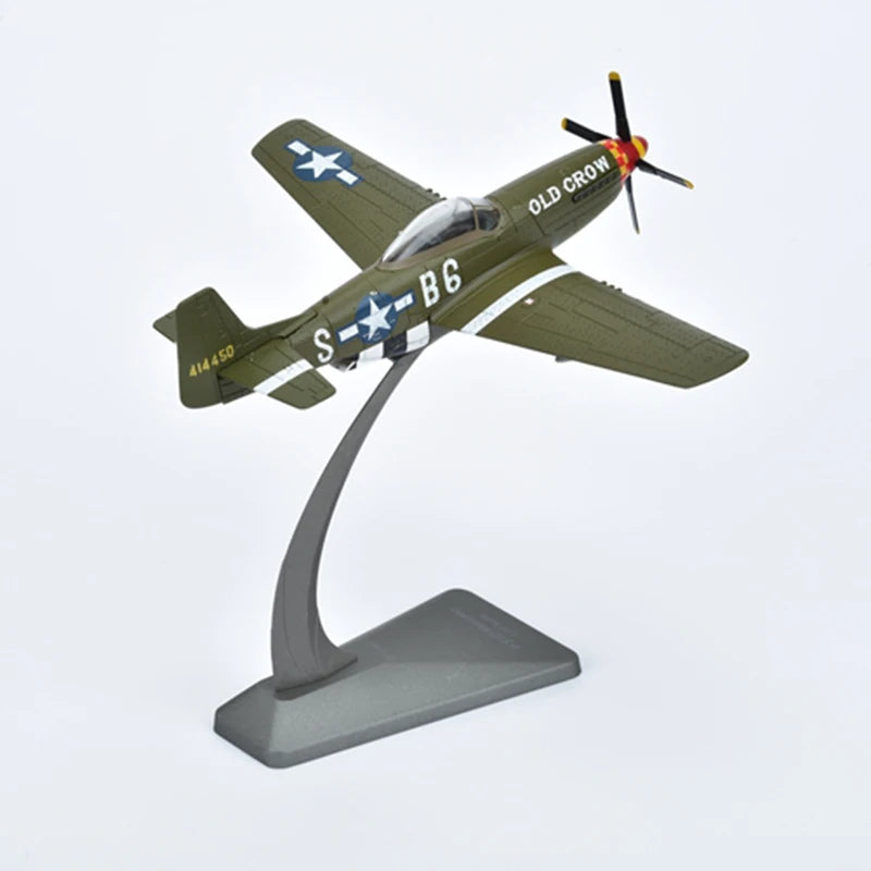 Diecast Metal 1/72 Scale American Army Airlines P-51D Mustang Fighter P51 Airplane Model Military