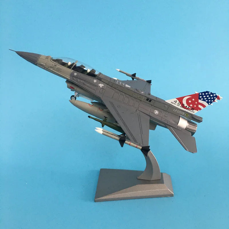 1/72 Scale Alloy Model Diecast F16 Fighter Singapore Aircraft Model Plane