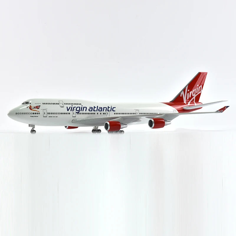 46cm Virgin atlantic Boeing 747 Plane Model Airplane Model Aircraft Model 1/160 Scale Diecast Resin Airplanes Planes