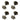 HO Scale 1:87 38" Metal Drive DC Wheelsets with Gear (2 Pairs)
