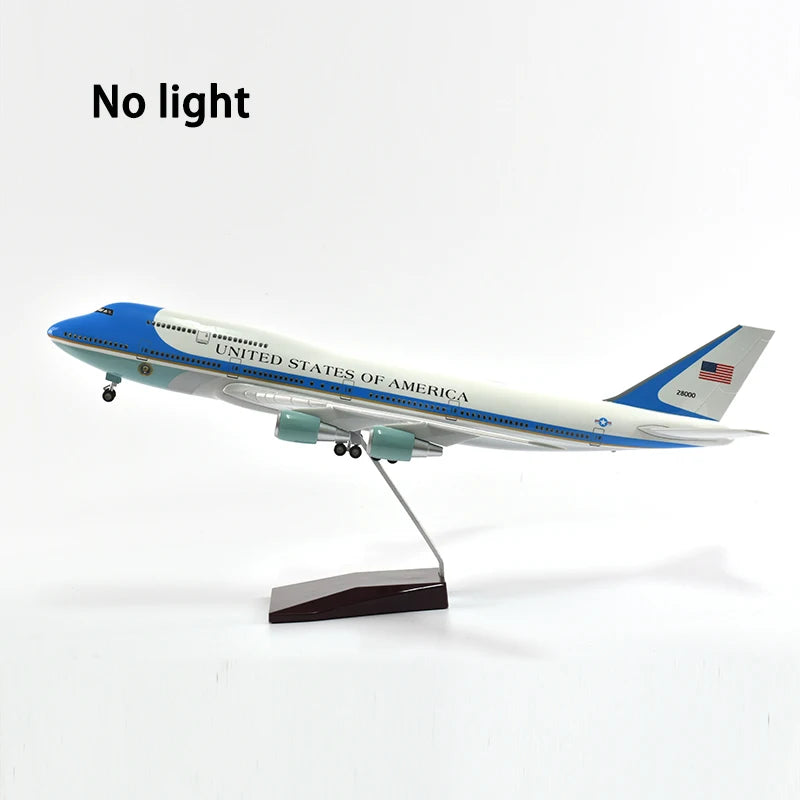 46cm UNITED STATES OF AMERICA Air Force One Boeing 747 Plane Model Airplane Model Aircraft Model 1/160 Scale Diecast