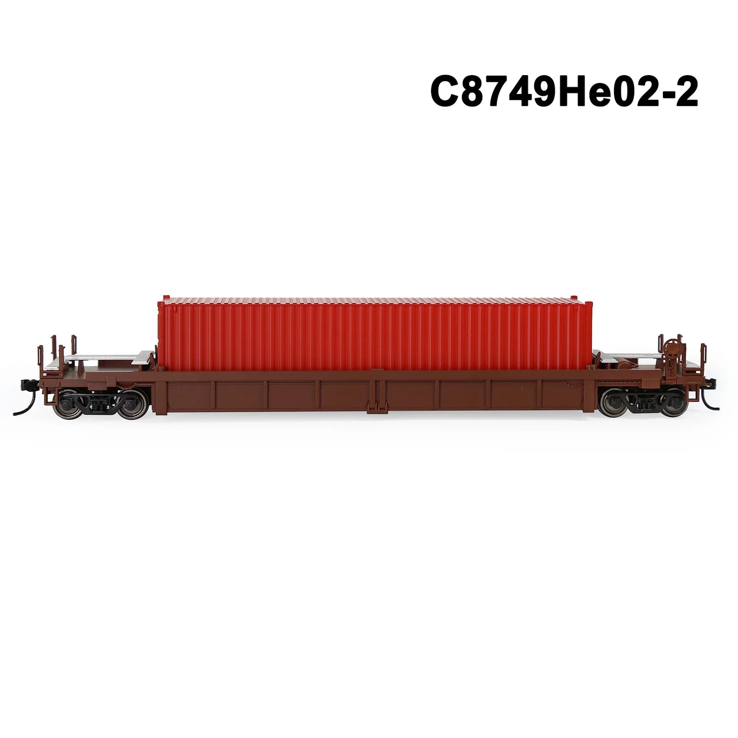 Evemodel 1 Set HO Scale 1:87 Well Car with Container Model Railway Wagons Model Train Freight Car C8749