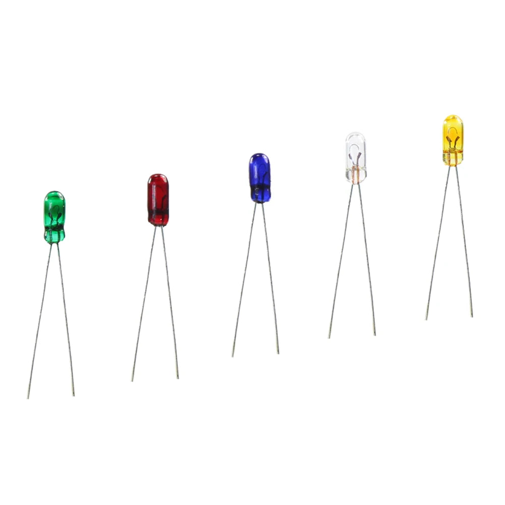 Evemodel MP00 100pcs 3mm 6V Mini Grain of Wheat Bulbs Mixed Color Red Yellow Blue Green White