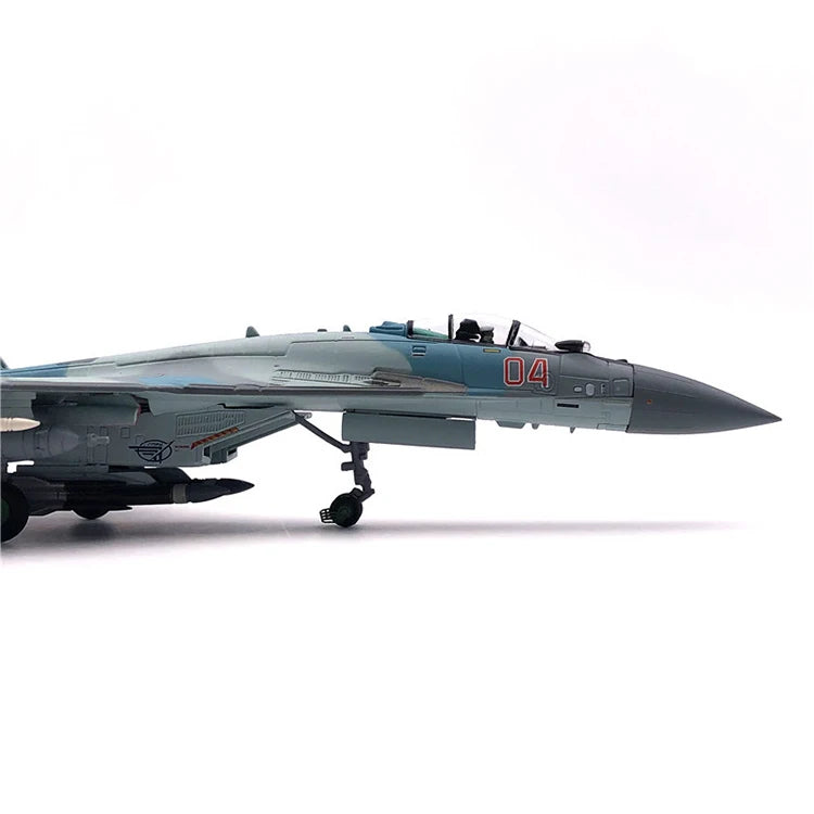 Aircraft Plane model 1/100 Russian Air Force fighter Su 35 airplane Alloy model diecast 1:100 metal Planes