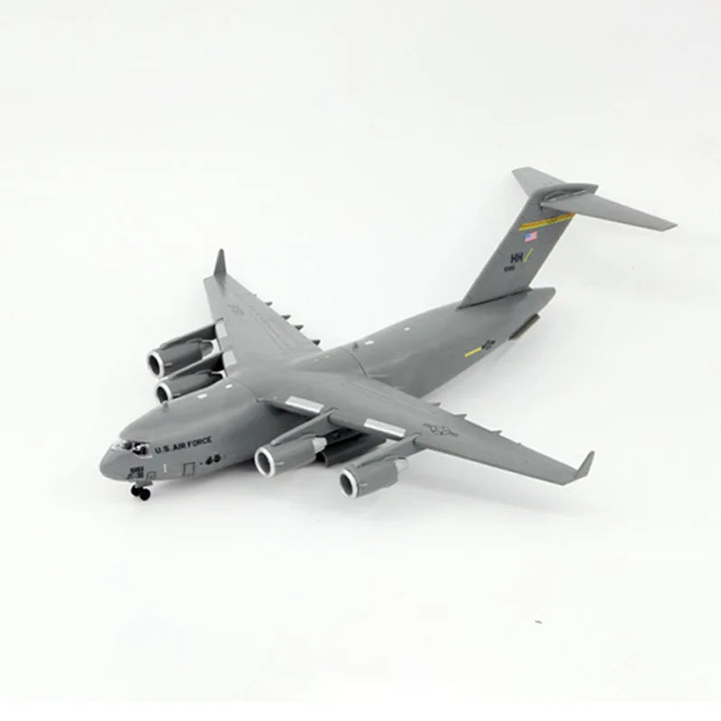 1/200 Scale Alloy Model Diecast Aircraft Model USAF C-17 Globemaster III Tactical Military Transport