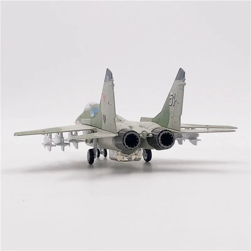 Aircraft Plane model 1:100 Russian Air Force MiG-29 airplane Alloy model diecast 1:100 metal Planes