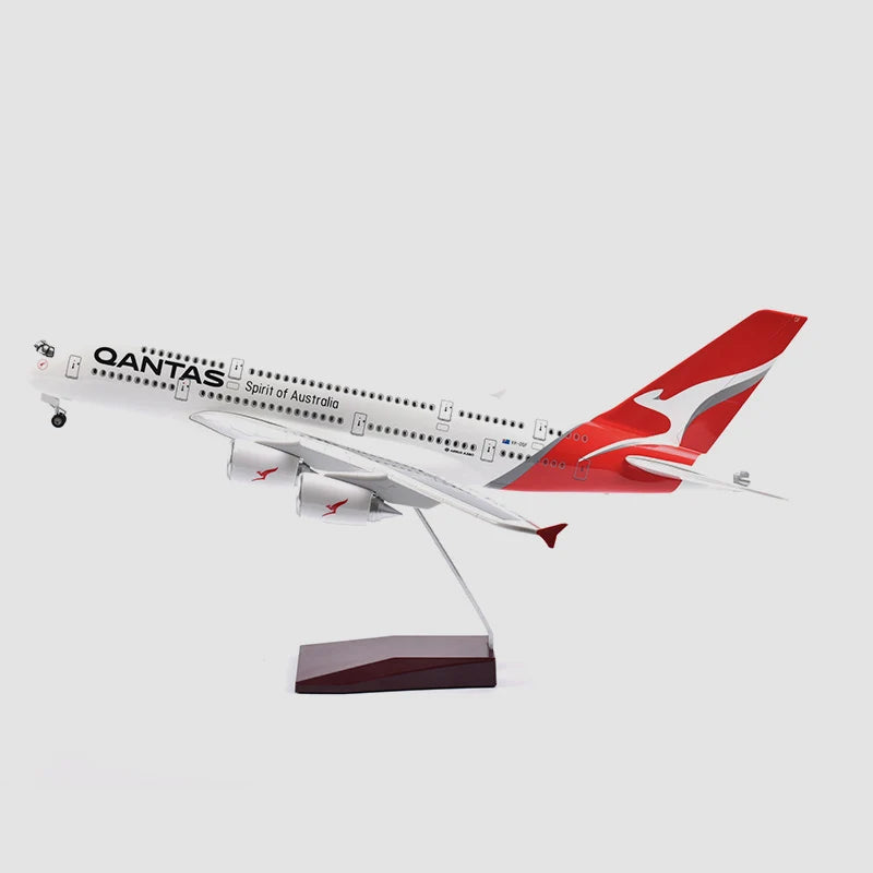 46cm QANTAS Air bus A380 Plane Model Airplane Model Aircraft Model 1/160 Scale Diecast Resin Airplanes Planes