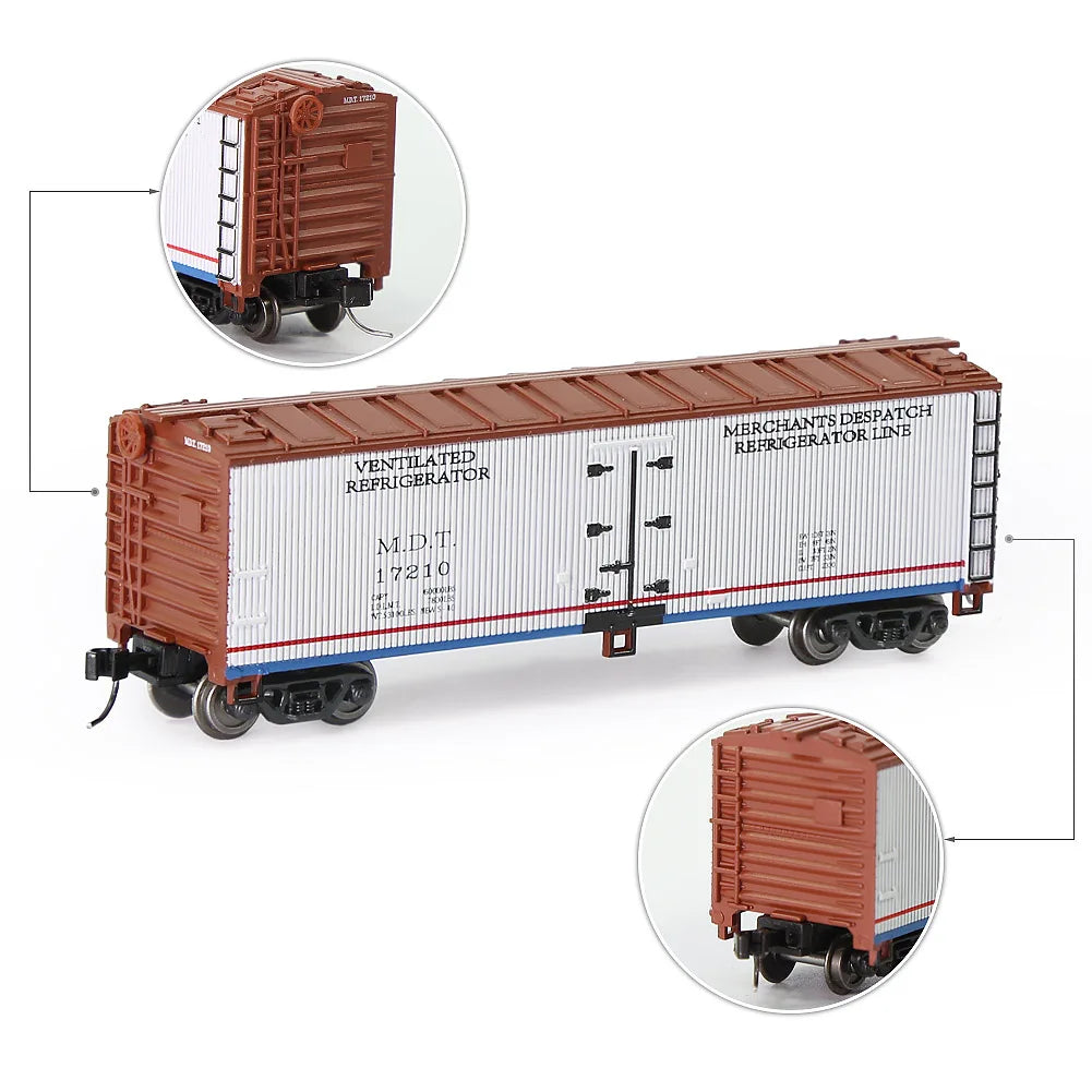 Evemodel Model Railway N Scale 1:160 40' Woodside Reefer 40ft Boxcar Rolling Stock Freight Car C15016