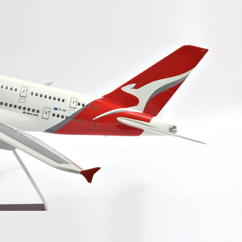 46cm QANTAS Air bus A380 Plane Model Airplane Model Aircraft Model 1/160 Scale Diecast Resin Airplanes Planes