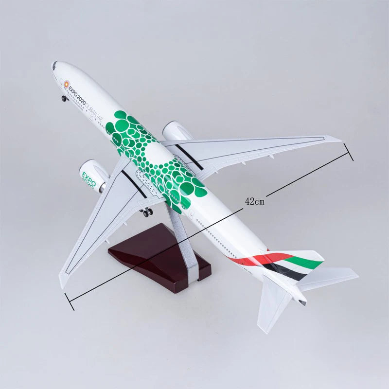 47cm 1/160 Scale Resin Diecast United Arab Emirates Boeing 777 Plane Model Airplane Model Aircraft Model