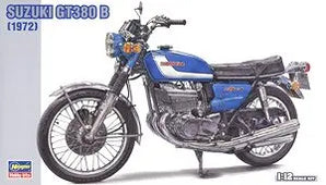 Hasegawa 1/12 Scale Suzuki GT380 B (1972) Motorcycle Model Kit – Plastic DIY Assembly Kit for Adult Collectors – Model 21505