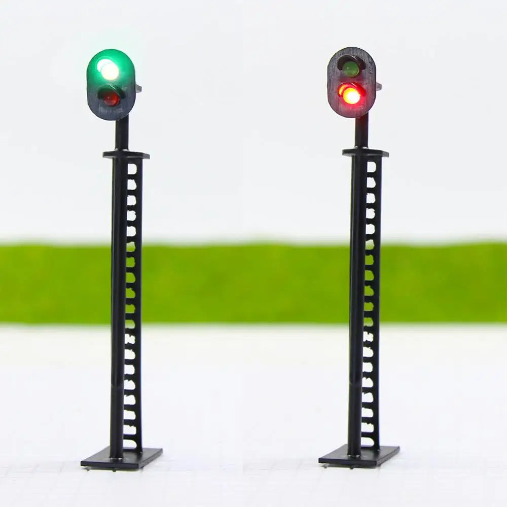 Evemodel JTD01 5pcs Model Railway Block Signals Green Over Red LEDs HO or OO Scale 8cm 12V New