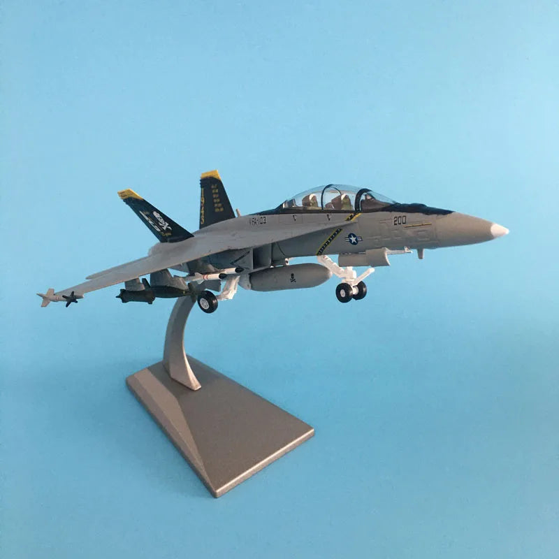 1/100 Military Model Toys F/A-18 Fighter Diecast Metal Plane Aircraft airplane Model Toy For Collection