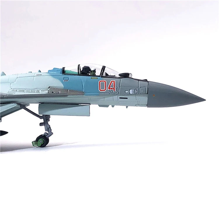 Aircraft Plane model 1/100 Russian Air Force fighter Su 35 airplane Alloy model diecast 1:100 metal Planes