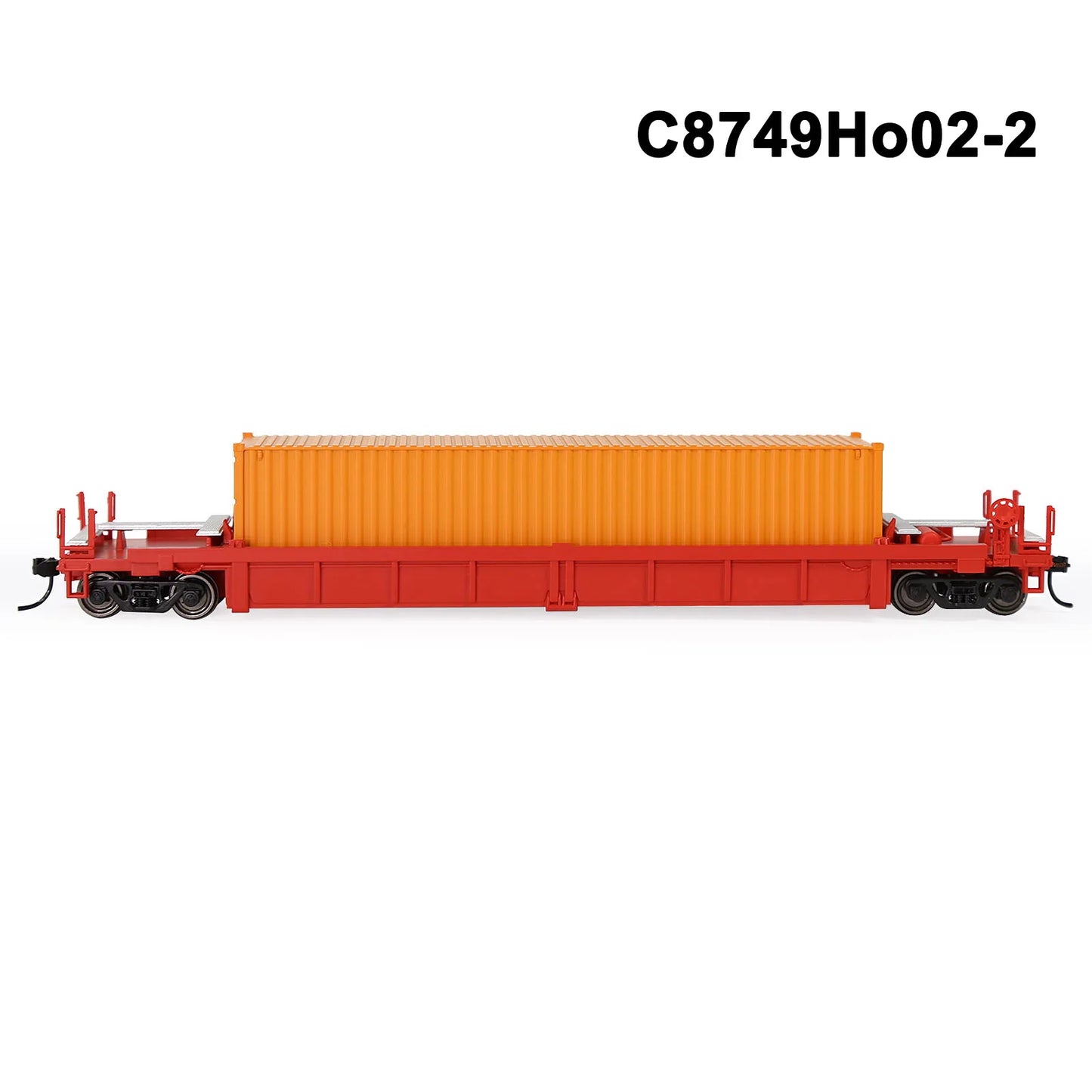 Evemodel 1 Set HO Scale 1:87 Well Car with Container Model Railway Wagons Model Train Freight Car C8749