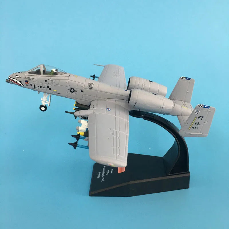 1/100 Scale Diecast Metal A10 Fighter Fairchild Republic A-10 Thunderbolt II