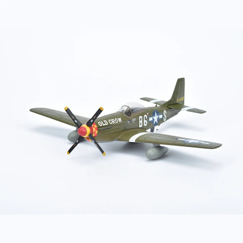 Diecast Metal 1/72 Scale American Army Airlines P-51D Mustang Fighter P51 Airplane Model Military