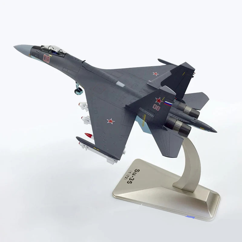 1/72 Scale Alloy Fighter Sukhoi SU-35 Multi-fighter Airplane Model Russian Air Force SU35 Aircraft Gift Collection