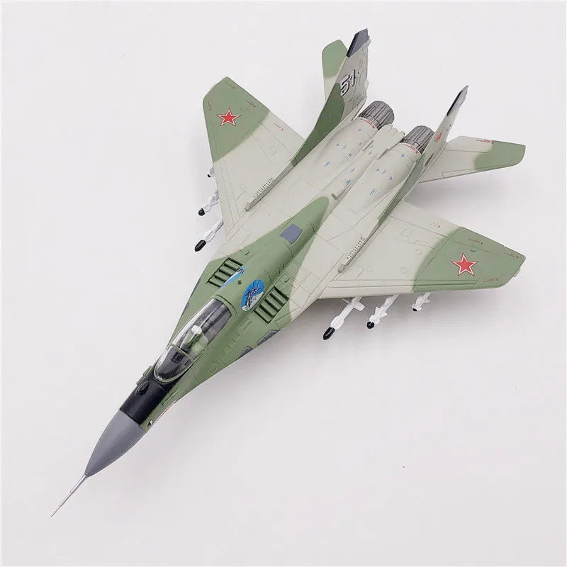 Aircraft Plane model 1:100 Russian Air Force MiG-29 airplane Alloy model diecast 1:100 metal Planes