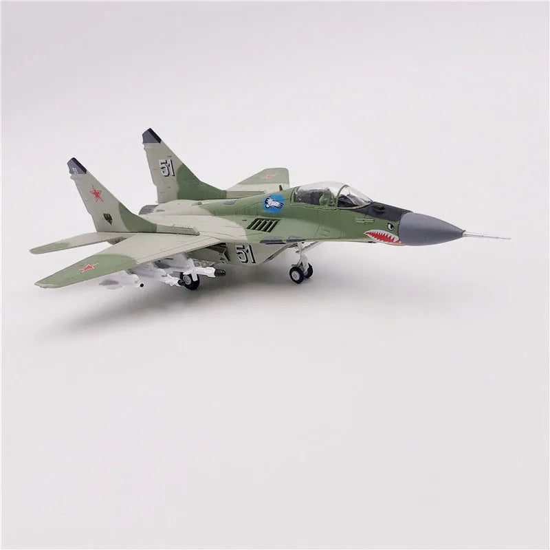 Aircraft Plane model 1:100 Russian Air Force MiG-29 airplane Alloy model diecast 1:100 metal Planes