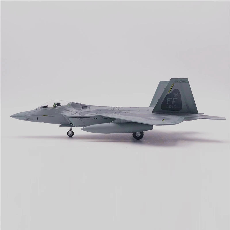 Aircraft Plane model 1/100 Scale Alloy Fighter F-22 US Air Force Aircraft F22 Raptor Model Toys Children Kid Gift for Collection