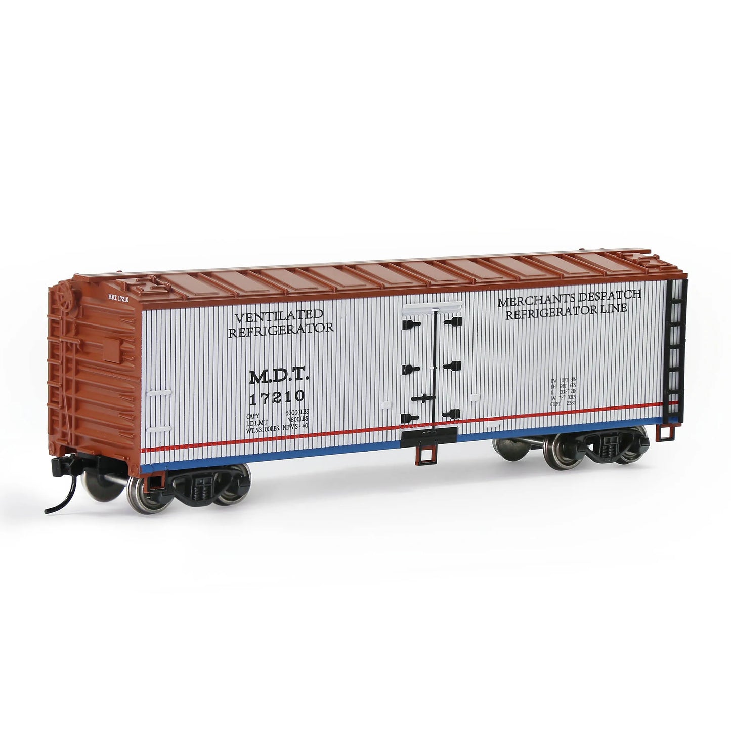 Evemodel Train 1 Unit HO Scale 1:87 40' Wood-side Reefer Freight Car C8747