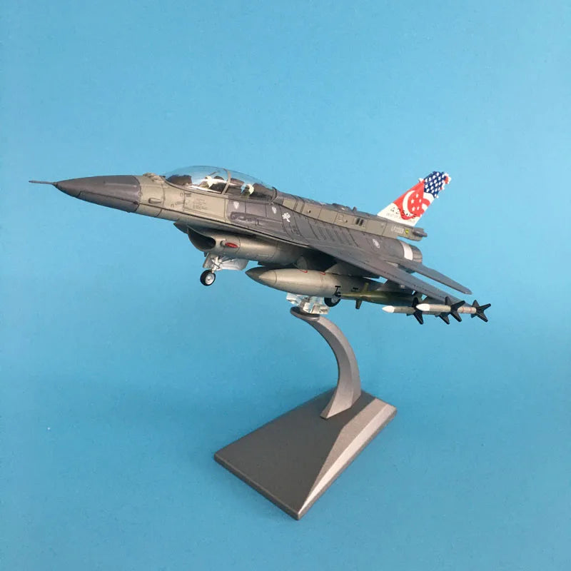 1/72 Scale Alloy Model Diecast F16 Fighter Singapore Aircraft Model Plane