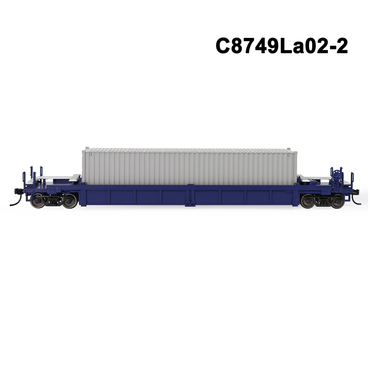 Evemodel 1 Set HO Scale 1:87 Well Car with Container Model Railway Wagons Model Train Freight Car C8749