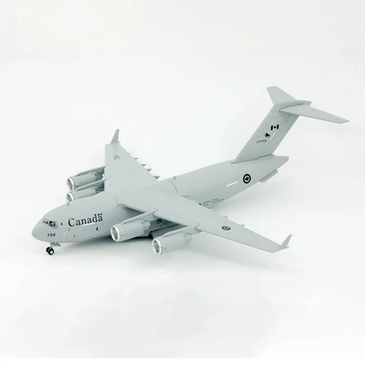 1/200 Airplane Model Plane Canada USAF C-17 Globemaster III Tactical Military Transport Aircraft Diecast Metal Plane Model