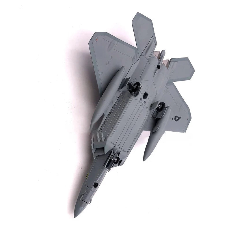 Aircraft Plane model 1/100 Scale Alloy Fighter F-22 US Air Force Aircraft F22 Raptor Model Toys Children Kid Gift for Collection