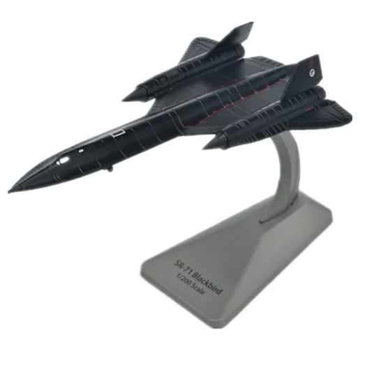 Aircraft Plane model US Air Force SR-71 Blackbird reconnaissance airplane Alloy model SR71 1:200 diecast metal airplanes model