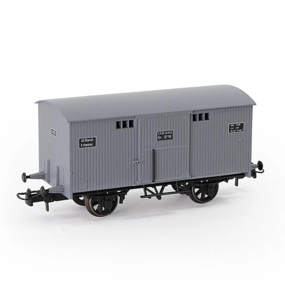 Evemodel 3pcs HO Scale 1:87 20ft Box Car Wagon 20' Railway Boxcars Freight Car C8728