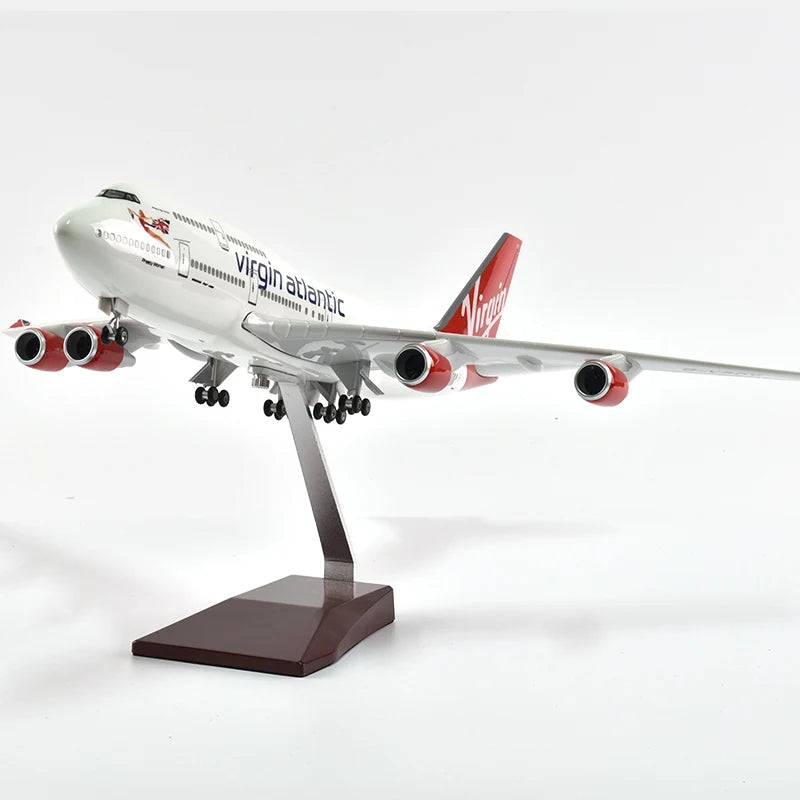 46cm Virgin atlantic Boeing 747 Plane Model Airplane Model Aircraft Model 1/160 Scale Diecast Resin Airplanes Planes