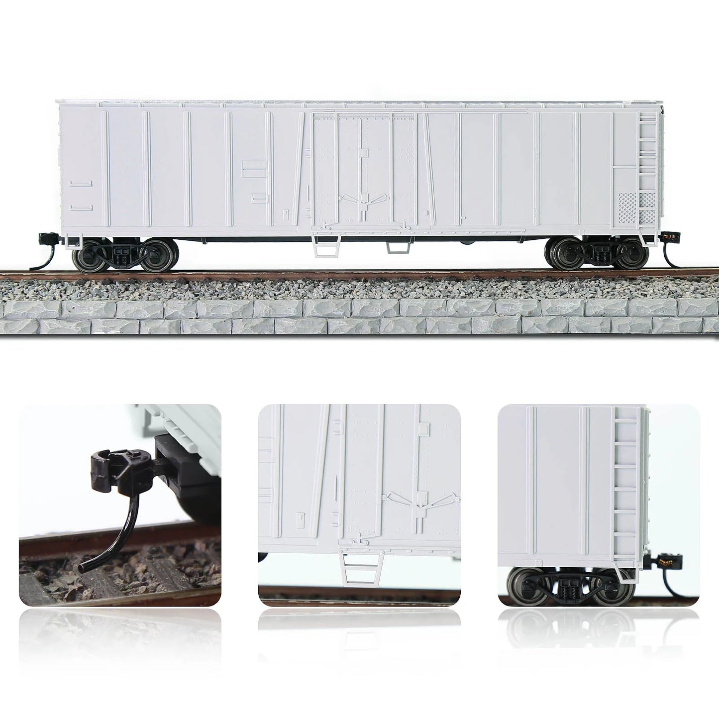 Evemodel Train HO Scale 1:87 50' Steel Reefer Car Rolling Stock C8750