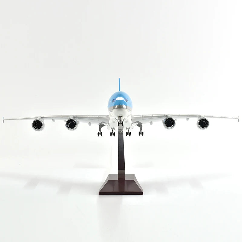 47cm Korean Air Boeing b747 Plane Model Airplane Model Aircraft Resin Diecast 1:160 Scale with Light & Wheel Planes