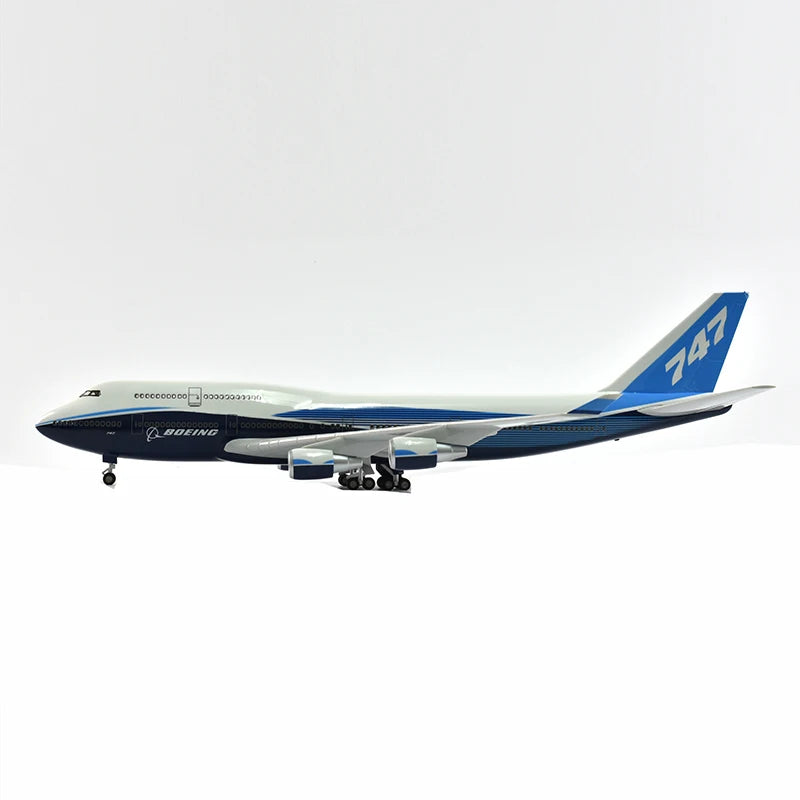 46cm Original Boeing 747 Plane Model Airplane Model Aircraft Model 1/160 Scale Diecast Resin Airplanes Planes W Light