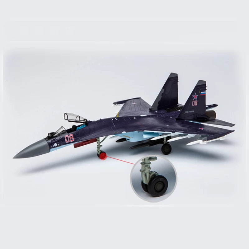 1/72 Scale Alloy Fighter Sukhoi SU-35 Multi-fighter Airplane Model Russian Air Force SU35 Aircraft Gift Collection