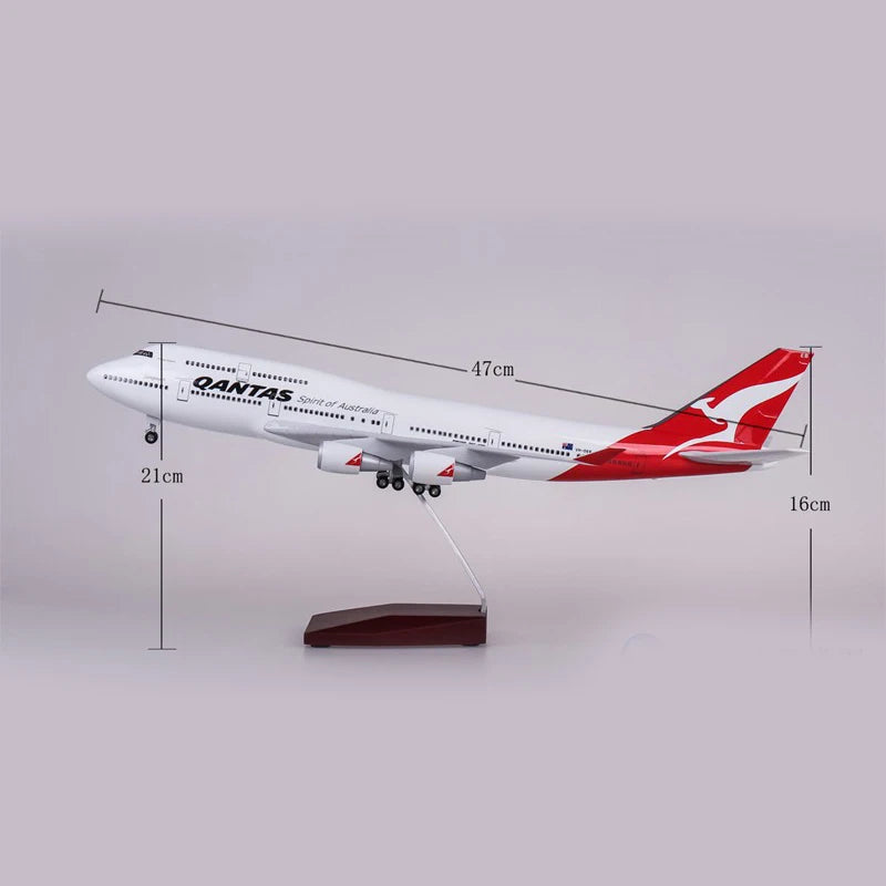 46cm QANTAS Air bus A380 Plane Model Airplane Model Aircraft Model 1/160 Scale Diecast Resin Airplanes Planes