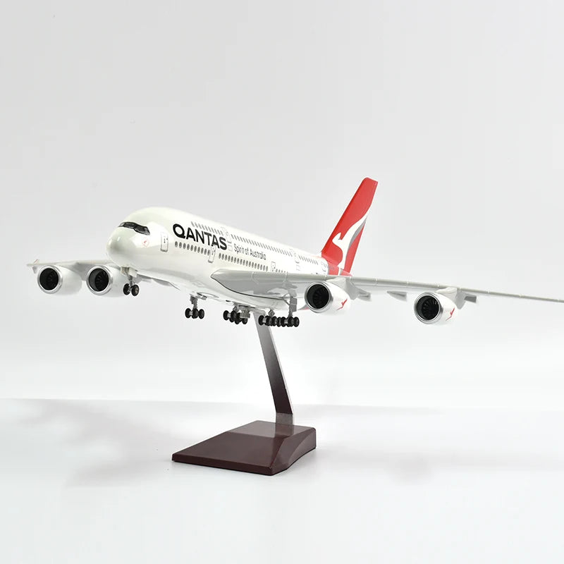 46cm QANTAS Air bus A380 Plane Model Airplane Model Aircraft Model 1/160 Scale Diecast Resin Airplanes Planes