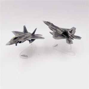 US Army F-22 Raptor Stealth Fighter Model - 1/100 Scale Alloy Military Aircraft
