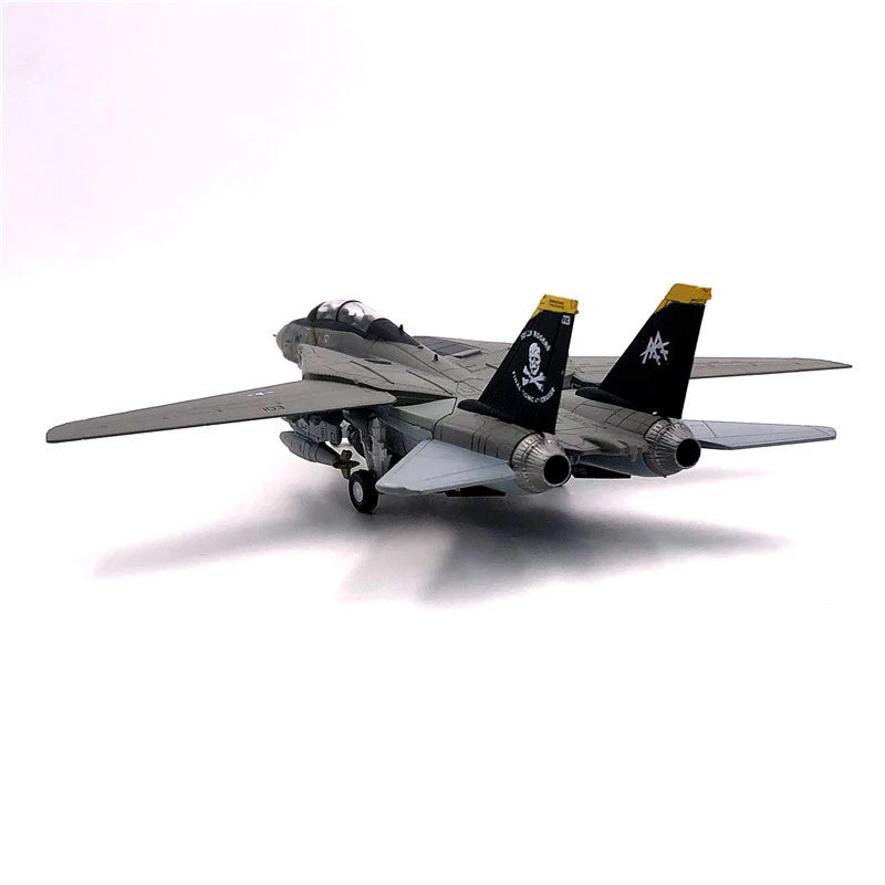 1/100 Scale Alloy Model Diecast  USA F-14 Tomcat Jolly Roger Squadron vf103 Boeing Military Missile bomber