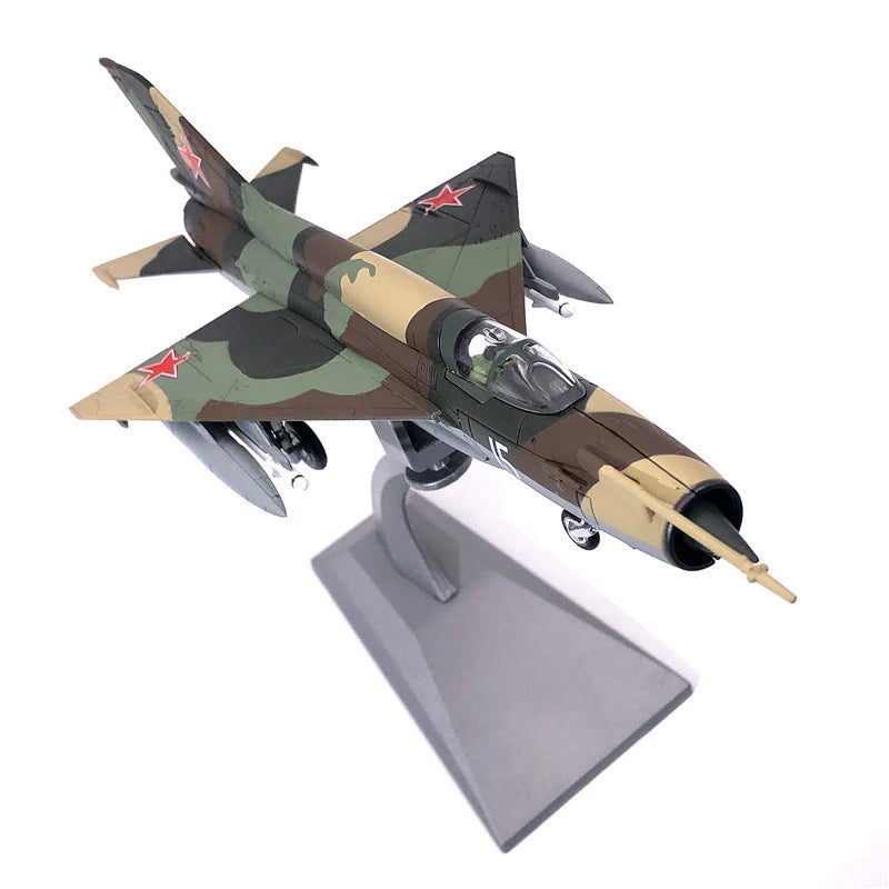 Aircraft Plane model former Soviet Air Force fighter MiG-21 airplane Alloy model diecast 1:72 metal Planes