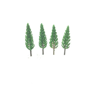 100 x Pinos Modelo Tren Parque Árboles para Paisaje Nevado Escala N o Z 58 mm