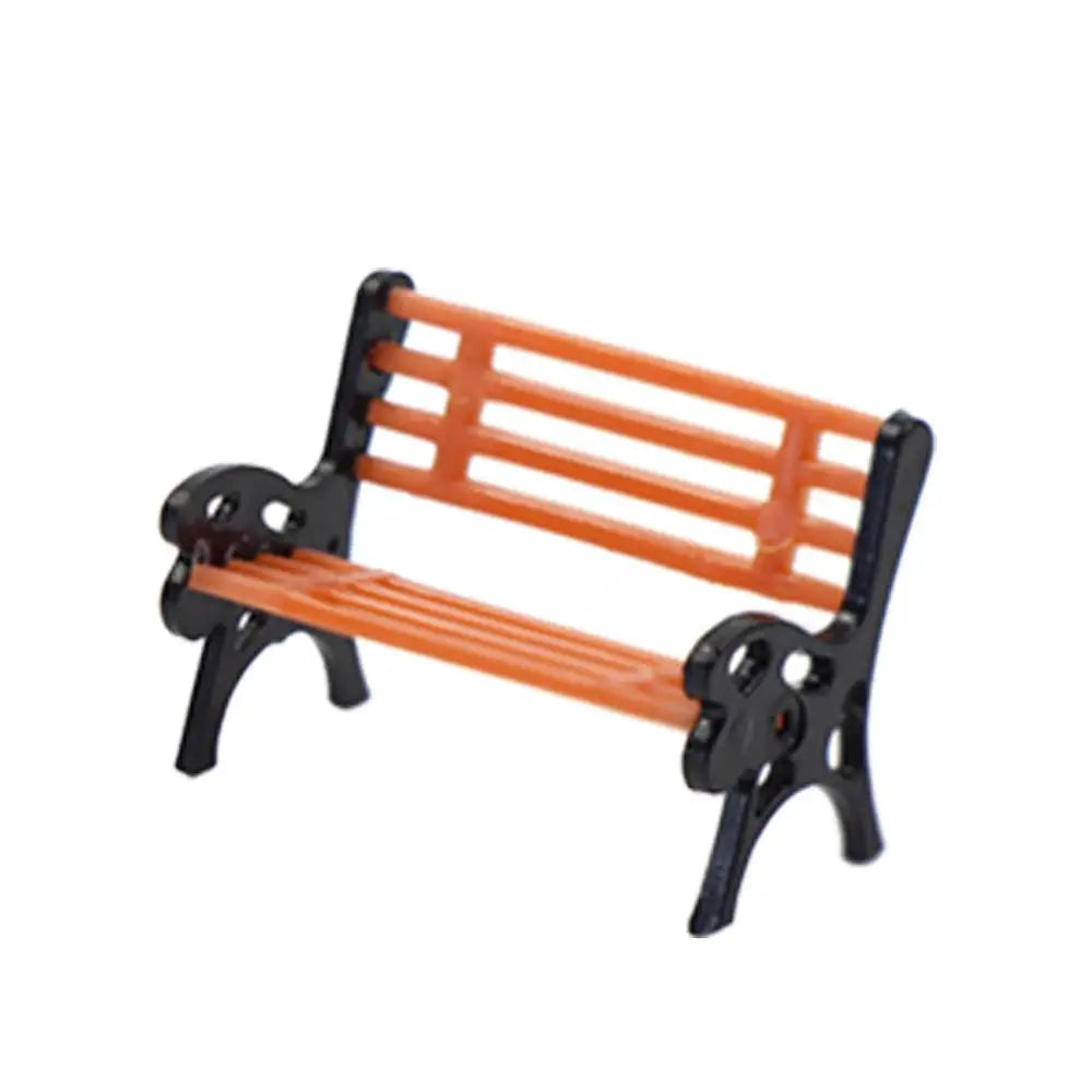 Evemodel 10pcs Model Trains Layout G O HO TT N Scale Model Bench Chair Settee for Park Garden Diorama